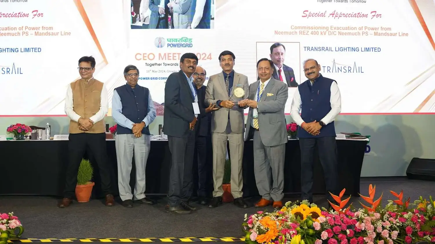 Awarded the best construction performance special award by Power Grid Corporation of India Limited